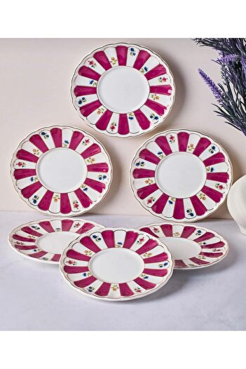 Perotti Balat Porcelain Tea Plate 6 Li Tkebt Lila