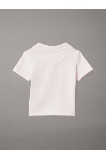 Calvin Klein Newborn Pink Ice Monogram Crew Neck T-Shirt