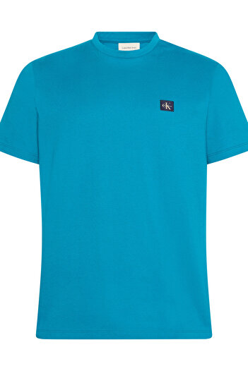 Calvin Klein Men Blue 30S Cotton Badge Jersey T-Shirt