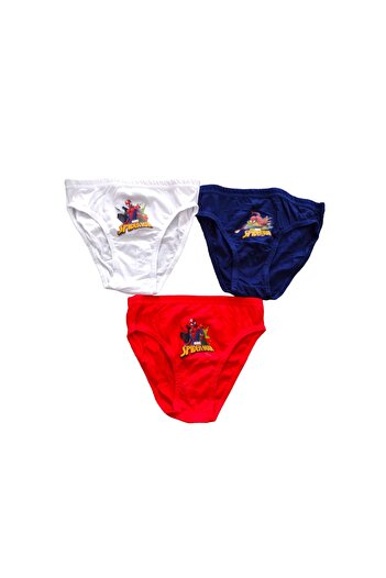 SPIDERMAN Set 3 perechi chiloti pentru copii, 100% bumbac, multicolor, Spiderman, Marvel