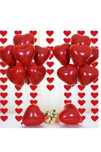 pure age Large Size Heart Balloon 10 Pieces for Lover and Special Day