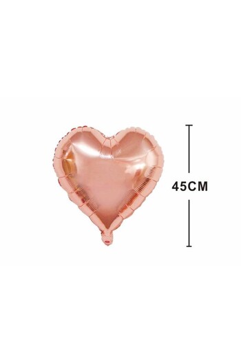 SDX Market Pink heart shaped aluminum foil balloon, 45 cm