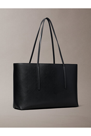 Calvin Klein Women Black Foil Logo Tote Bag