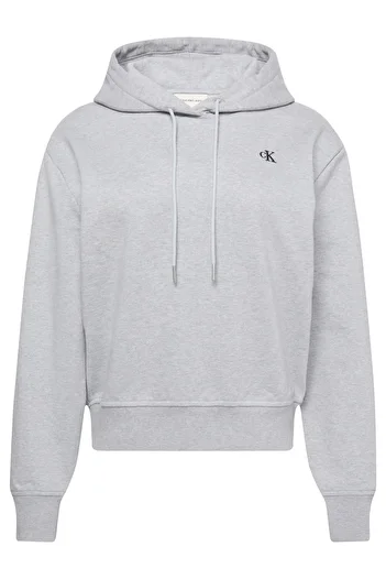 Calvin Klein Women Gray Archive Terry Pullover Hoodie