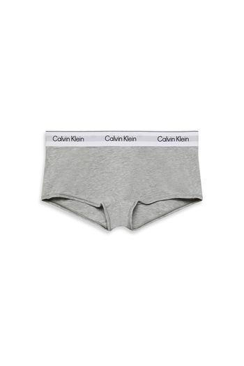 Calvin Klein Women Grey Heather Icon Cotton Modal Boyshort Styled Brief