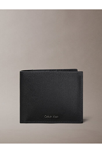 Calvin Klein Men Black Saffiano Billfold Wallet