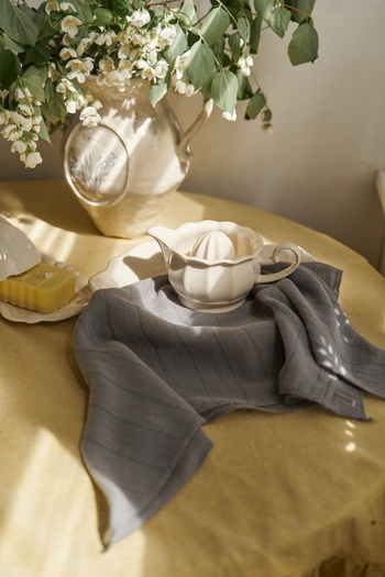 BOHEMAİ Alba Striped Smoked Linen Scarf