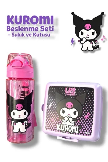 madam gold Kuromi Nutrition Set – Water Bottle + Box