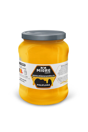 Miere curata Miere poliflora, Miere Curata, produs romanesc, 1 kg