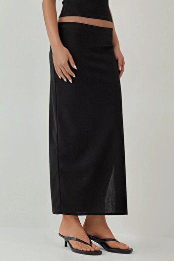 Hiccup Low Waist Long Skirt