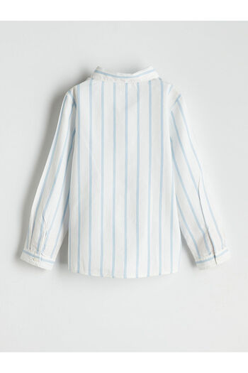 LC Waikiki Lcw Kidsekru Long Sleeve Striped Boy's Shirt