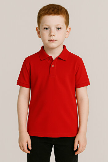 Machetta Children's Plain Polo Neck T-Shirt School Color