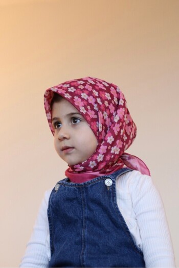 Sima Mürdüm Bd Cotton Children's Scarf