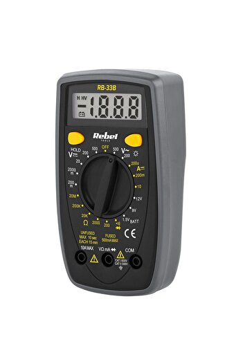 Rebel RB-33b digital multimeter with illuminated display