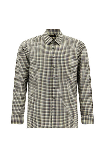 Kiğılı Довгорукава сорочка Slim Fit з бавовняної тканини в клітинку