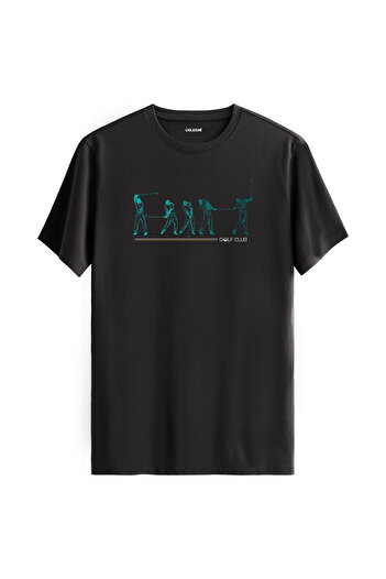 Colermi Golf Club Player Swing Gestures Design 100% Cotton T-Shirt
