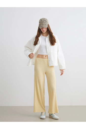 LC Waikiki Xside Sari Buy Elastic Textured Women's Trousers