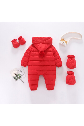Superbaby Red jumpsuit made of cotton for children