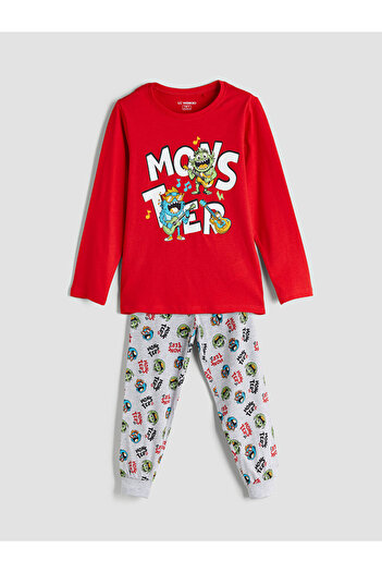 LC Waikiki Create Your Style with Uzg Store |   Crew Neck Boys' Pajama Set