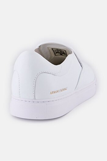 Armani Exchange Men Medium Slip On Sneakers, White
