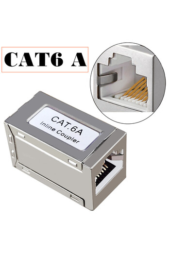 Choice CAT 6A 1Pcs RJ45 Coupler Ethernet Extender 10Gbps, Cat7 Ethernet Coupler Female to Female Connector