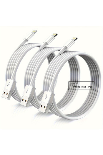 Choice 1m 3PACK Wite 1pc 3pcs for iPhone charger cable lightning data cable original MFi certified USB A c