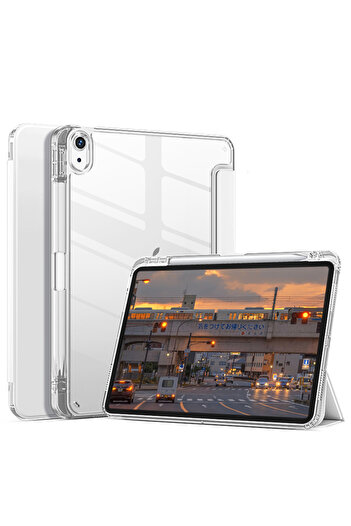 Choice iPad 10 iPad 11(A16) باللون الأبيض مع حافظة حامل قلم لجهاز iPad Pro 11 iPad الجيل العاشر iPad 1