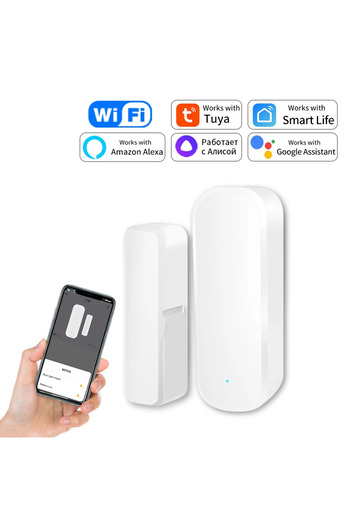 Choice1 WiFi door sensor Tuya Zigbee Wifi Door Sensor Smart Door Window Detector Security Alarm System Anti-