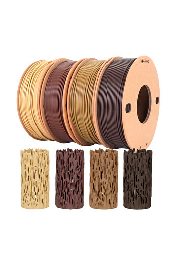 Choice likesilk imitation wood color 3D Printer Filament Bundle - Wood PLA Filament 1.75mm, 250g x 4 Pac...