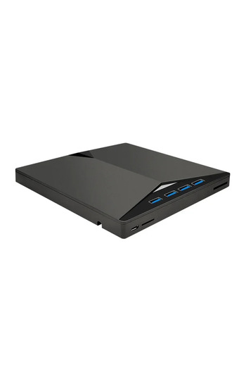 Choice Black 7 in 1 7-in-1 Portable DVD Drive USB 3.0 Type-C External RW CD Burner Drive Burner Reader Play