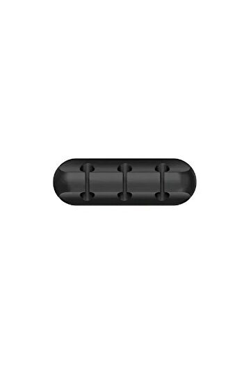 Choice Black 3 Channel Cable Cord Wire Organizer Silicone USB Cable Winder Management Clips Self Adhesive f