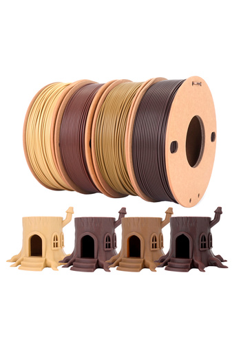 Choice likesilk imitation wood color 3D Printer Filament Bundle - Wood PLA Filament 1.75mm, 250g x 4 Pac...