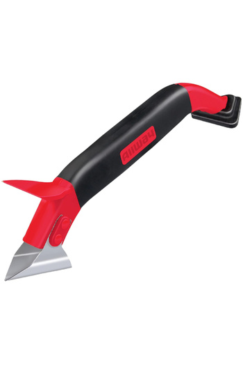 ALLWAY 3 in 1 Caulk Tool with Comfortable Soft Grip Handle
