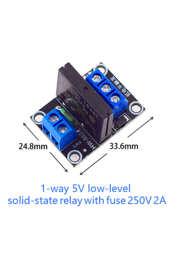Choice1 1-way 5V 1 2 4 6 8 Channel Low Level 5V Solid State Relay Module SSR G3MB-202P 250V 2A Output With R