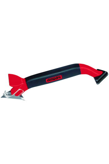 ALLWAY 3 in 1 Caulk Tool with Comfortable Soft Grip Handle