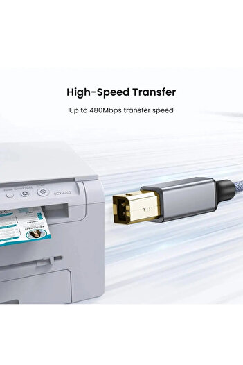 Choice كابل طابعة USB B إلى USB C بطول 1.5 متر، سلك طابعة من النوع C، سلك مضفر من النايلون لـ Yamaha Casio Digital Pi