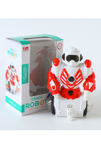 Fab N Funky Robot Toy For Kids With Engaging Dancing Action, 3 Years+, 70 x 45 x 96 cm - Red and White