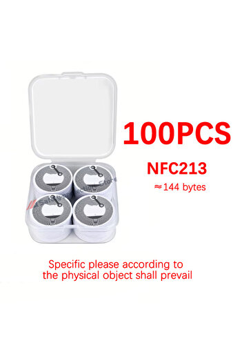 Choice 100 قطعة - صندوق (100 قطعة/صندوق) ملصق NFC، علامة NFC، هاتف قابل للاستخدام، ISO144443A، 13.56 ميجاهرتز، Ntag213 114 بايت