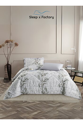 Sleep x Factory Rest Dose 4 PC Comforter Set – Soft Polyester Fabric & Filling – Size 240×180 cm