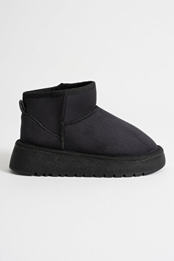 EMOYRA Alina Women's Black Winter Fur Boots