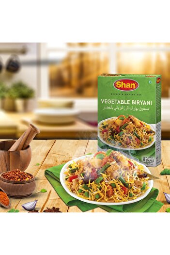 Shan Veg Biryani Masala 45 g Traditional Spice Mix for Rich, Aromatic & Flavorful Biryani Every Time