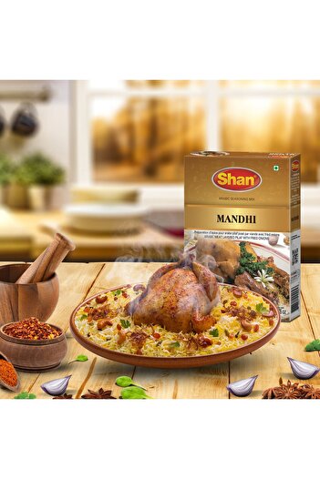 Shan Mandhi Arabic Seasoning Mix 50 g Authentic Spice Blend for Traditional Yemeni-Style Rice Dish