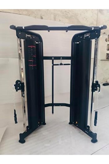 Generic Multi Functional Trainer with Dual Weight Stacks, 140 kg Capacity, 180x100x208 cm, Black