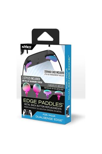Nyko Set 6 palete spate pentru controlerul DualSense Edge, Nyko, Rainbow, 3 forme
