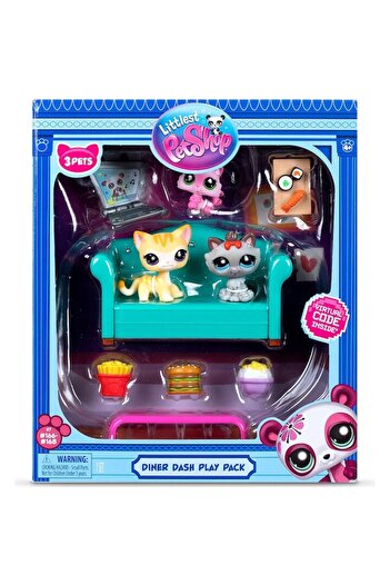 Littlest Pet Shop Set 3 figurine Littlest Pet Shop, Dinner Dash