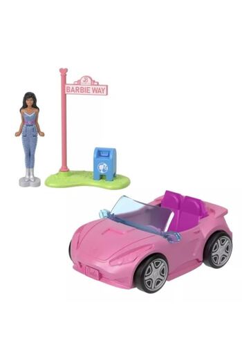 mattel Set Doll + Car, Mattel, Pink