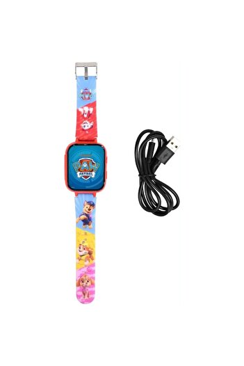 LEXIBOOK Smartwatch Psi Patrol, red, multicolored strap, 45x18mm, with 8GB memory card
