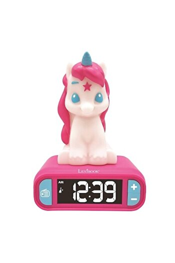 LEXIBOOK Unicorn Night Light Radio Alarm Clock
