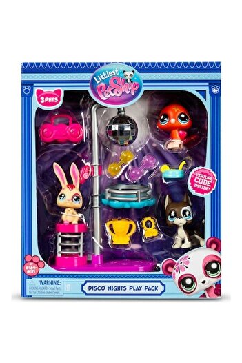 Littlest Pet Shop Set 3 figurine Littlest Pet Shop, Disco Nights