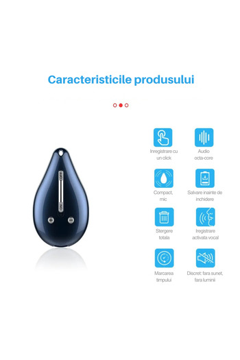 N2L Store N2L Store® M3 pendant spy recorder, 8GB, voice activation, MP3 Player, 20h battery life